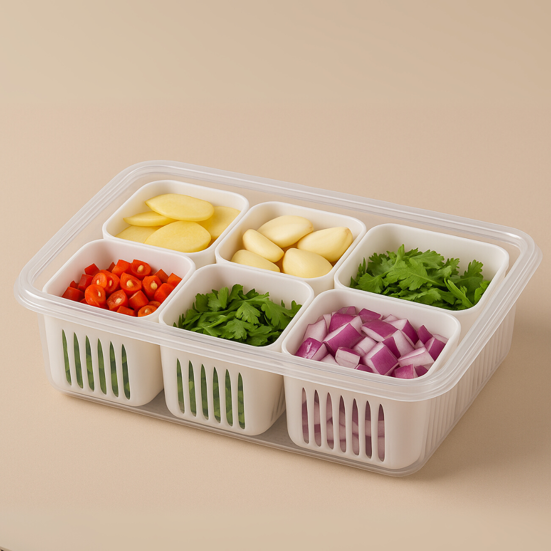 Caixa Divisória – Praticidade e frescor para seus alimentos.