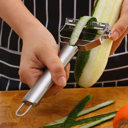 Cortador Inox – Praticidade para descascar e fatiar alimentos.