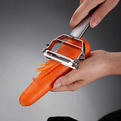 Cortador Inox – Praticidade para descascar e fatiar alimentos.