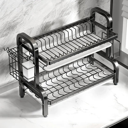 Escorredor Duplo – Mais espaço e organização para sua cozinha.