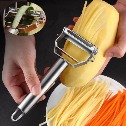 Cortador Inox – Praticidade para descascar e fatiar alimentos.